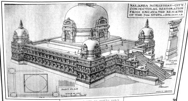 Nalanda stupa Sariputra reconstitution 2