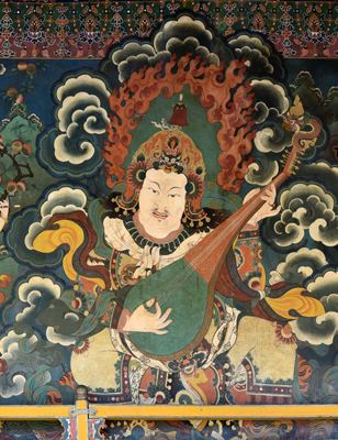 Lokapala 07.dhrtarastra drepung 2